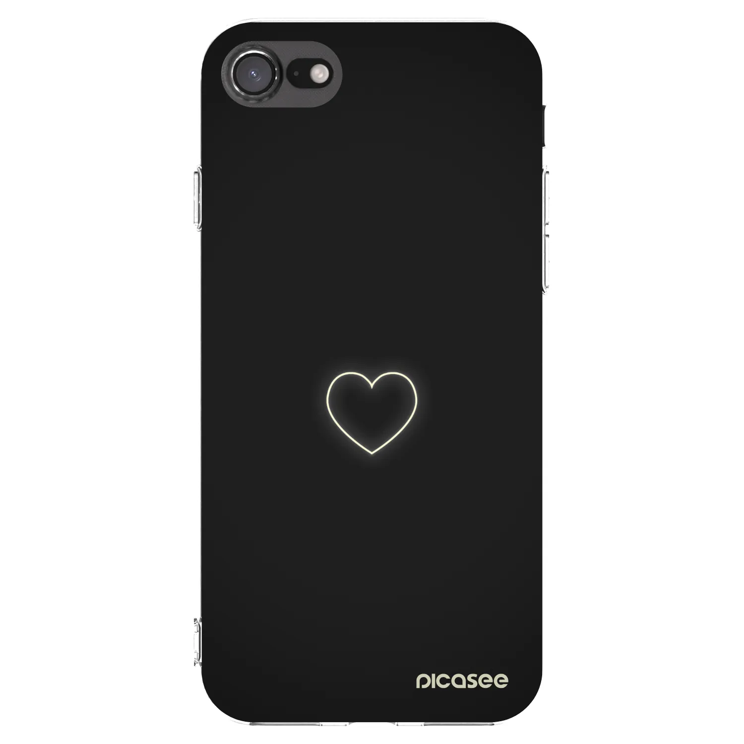 Picasee husă transparentă din silicon pentru Apple iPhone 8 - Heart