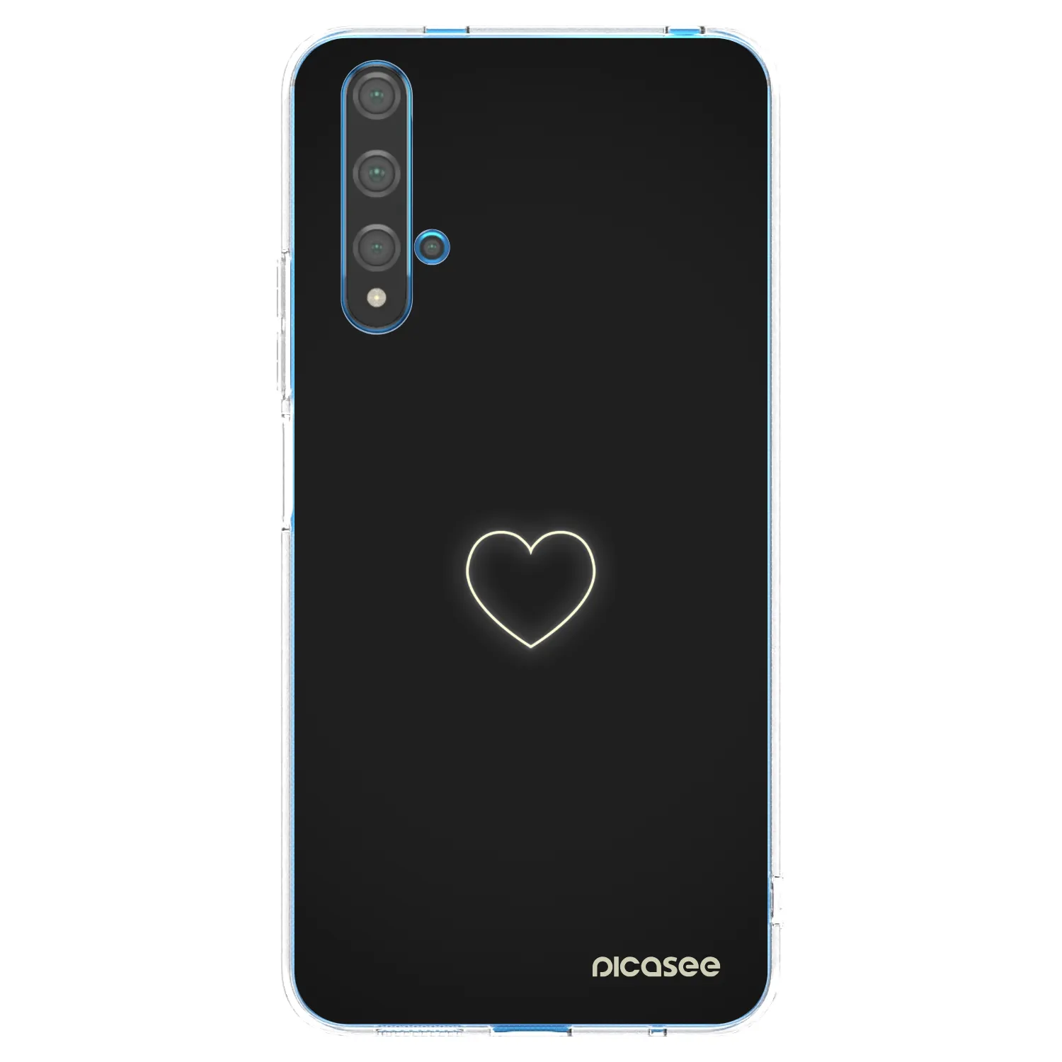 Picasee husă transparentă din silicon pentru Huawei Nova 5T - Heart