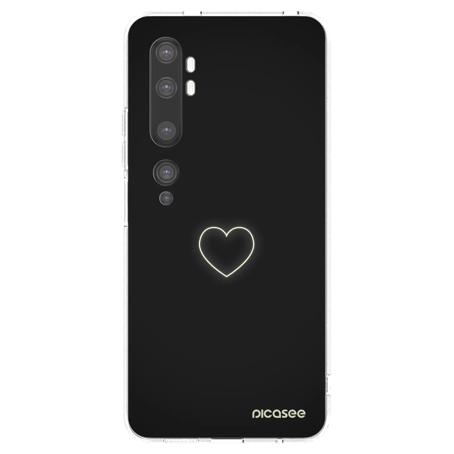 Picasee husă transparentă din silicon pentru Xiaomi Mi Note 10 (Pro) - Heart