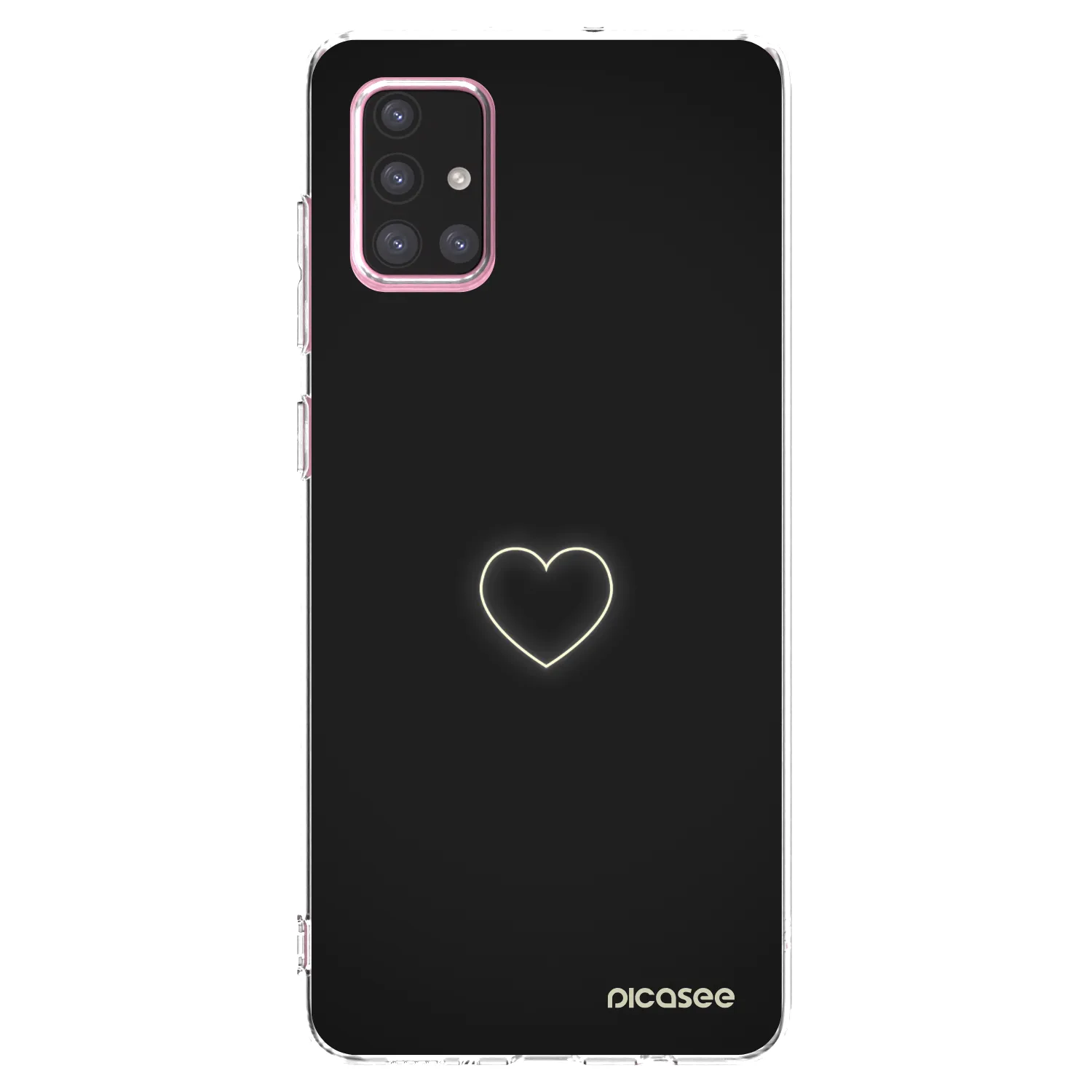 Picasee husă transparentă din silicon pentru Samsung Galaxy A71 A715F - Heart