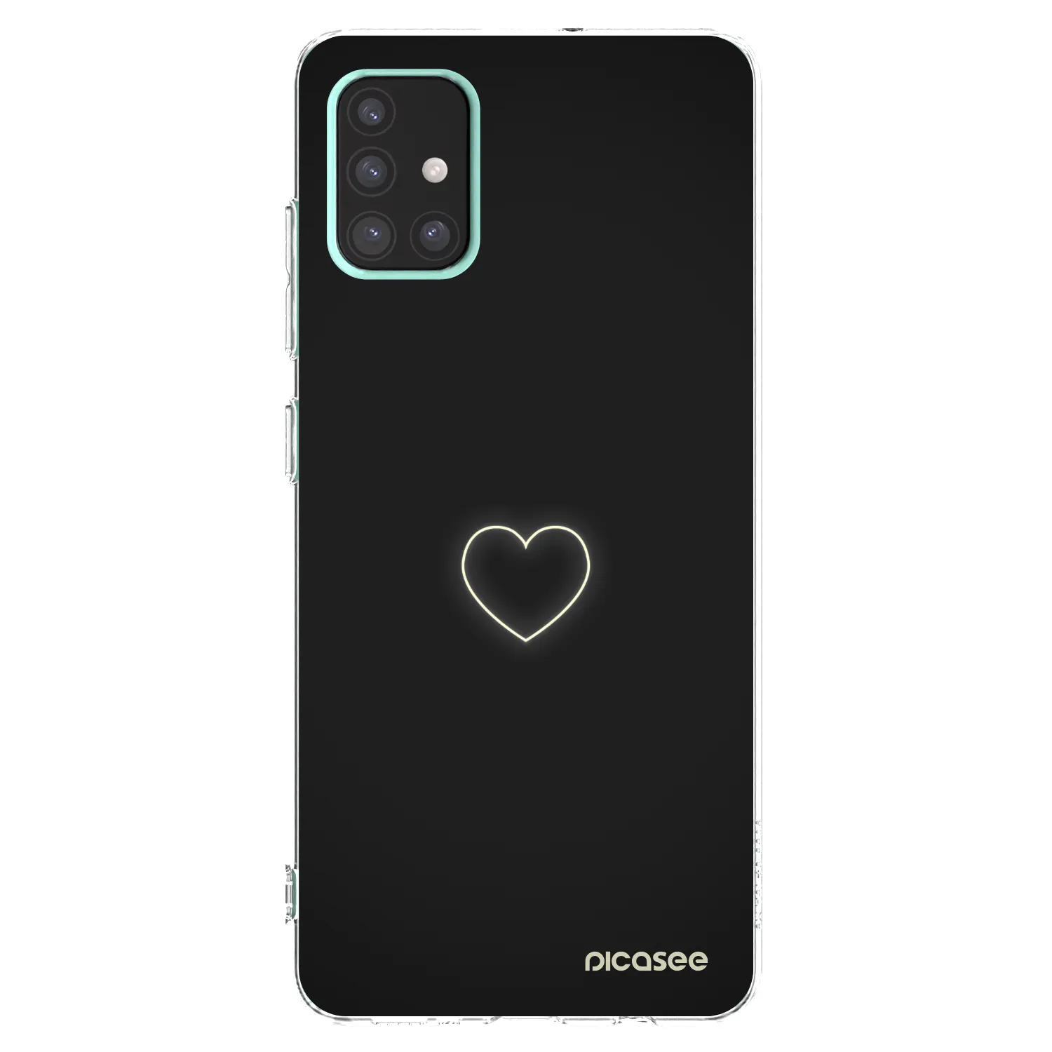 Picasee husă transparentă din silicon pentru Samsung Galaxy A51 A515F - Heart