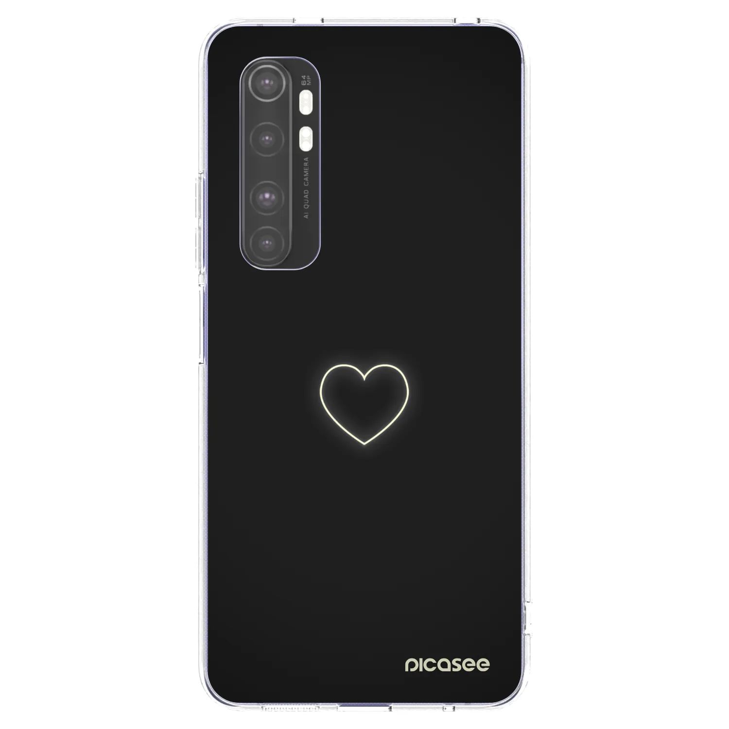 Picasee husă transparentă din silicon pentru Xiaomi Mi Note 10 Lite - Heart