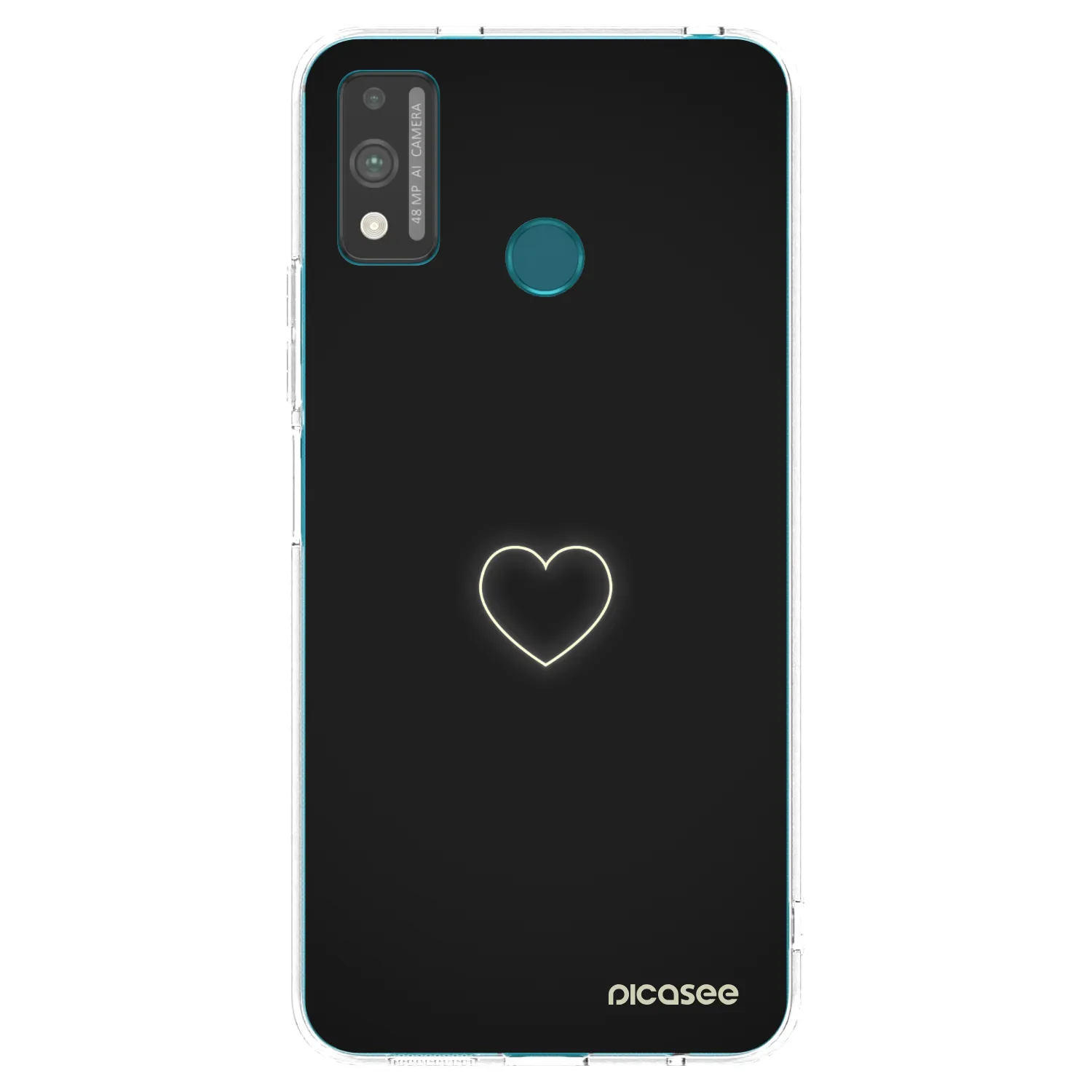Picasee husă transparentă din silicon pentru Honor 9X Lite - Heart
