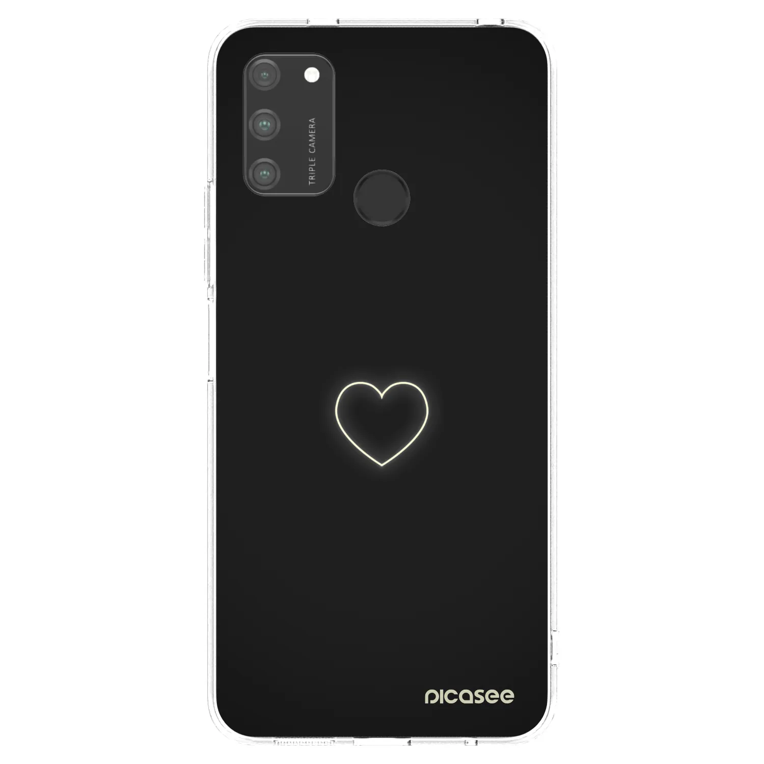 Picasee husă transparentă din silicon pentru Honor 9A - Heart