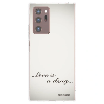 Picasee husă transparentă din silicon pentru Samsung Galaxy Note 20 Ultra - Love is a drug