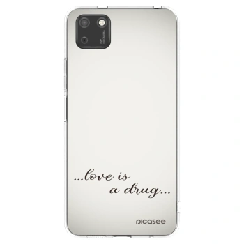 Picasee husă transparentă din silicon pentru Huawei Y5P - Love is a drug