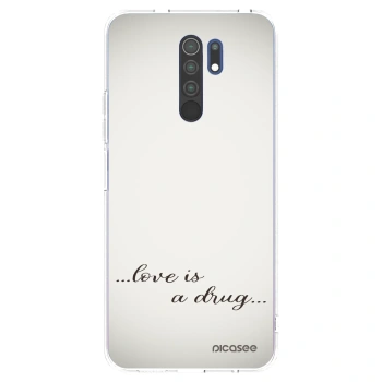 Picasee husă transparentă din silicon pentru Xiaomi Redmi 9 - Love is a drug