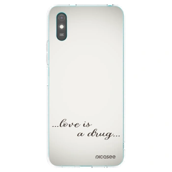 Picasee husă transparentă din silicon pentru Xiaomi Redmi 9A - Love is a drug