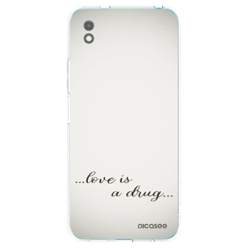 Picasee husă neagră din silicon pentru Xiaomi Redmi 9A - Love is a drug