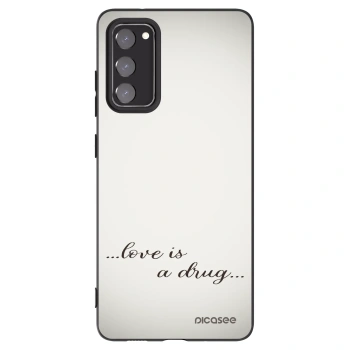 Picasee husă neagră din silicon pentru Samsung Galaxy S20 FE - Love is a drug