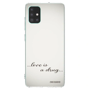 Picasee husă transparentă din silicon pentru Samsung Galaxy M51 M515F - Love is a drug