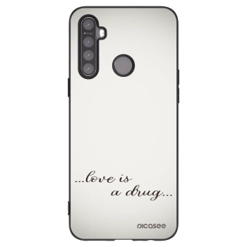 Picasee husă neagră din silicon pentru Realme 6i - Love is a drug