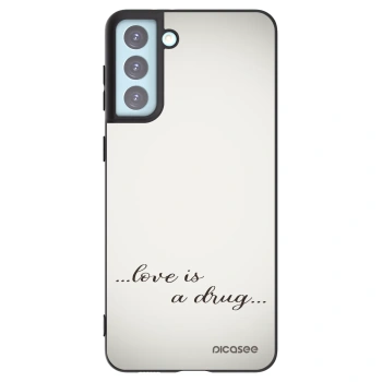 Picasee husă neagră din silicon pentru Samsung Galaxy S21+ 5G G996F - Love is a drug
