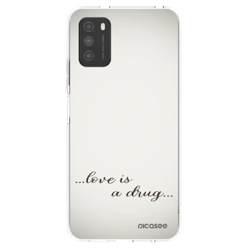 Picasee husă transparentă din silicon pentru Xiaomi Poco M3 - Love is a drug