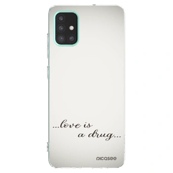 Picasee husă transparentă din silicon pentru Samsung Galaxy M31s - Love is a drug