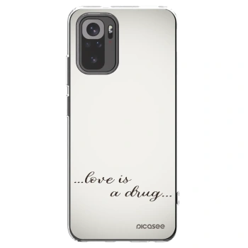 Picasee husă transparentă din silicon pentru Xiaomi Redmi Note 10 - Love is a drug