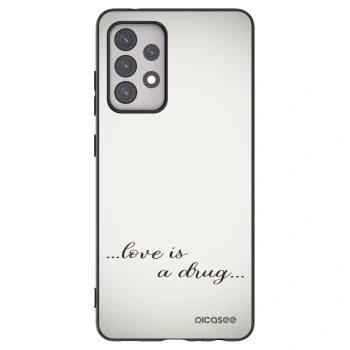 Picasee husă neagră din silicon pentru Samsung Galaxy A52 5G A525F - Love is a drug