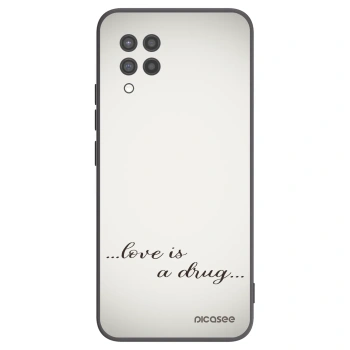 Picasee husă neagră din silicon pentru Samsung Galaxy A42 A426B - Love is a drug