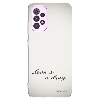 Picasee husă transparentă din silicon pentru Samsung Galaxy A32 5G A326B - Love is a drug