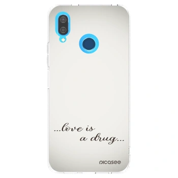 Picasee husă transparentă din silicon pentru Huawei P20 Lite - Love is a drug