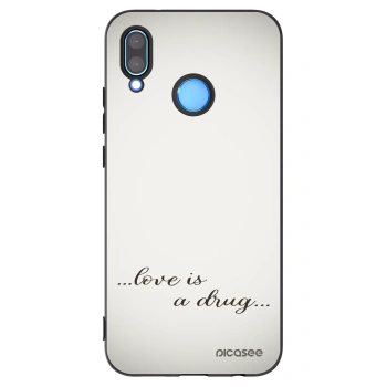Picasee husă neagră din silicon pentru Huawei P20 Lite - Love is a drug