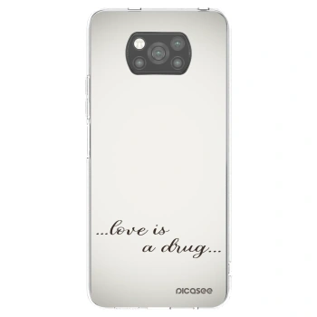 Picasee husă neagră din silicon pentru Xiaomi Poco X3 Pro - Love is a drug
