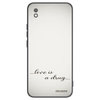 Picasee husă neagră din silicon pentru Xiaomi Redmi 9AT - Love is a drug