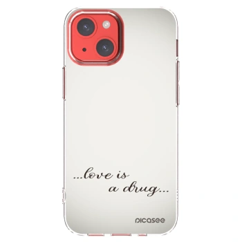 Picasee husă transparentă din silicon pentru Apple iPhone 13 mini - Love is a drug