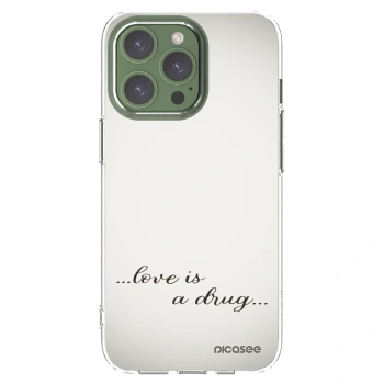 Picasee husă transparentă din silicon pentru Apple iPhone 13 Pro - Love is a drug