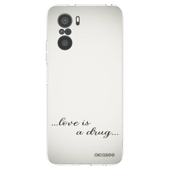 Picasee husă transparentă din silicon pentru Xiaomi Poco F3 - Love is a drug