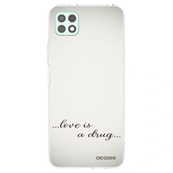 Picasee husă transparentă din silicon pentru Samsung Galaxy A22 A226B 5G - Love is a drug