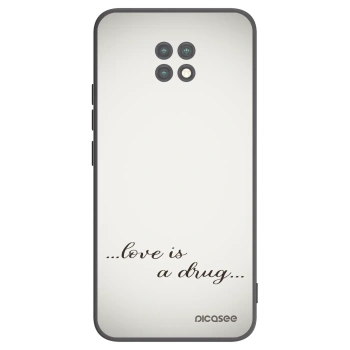 Picasee husă neagră din silicon pentru Xiaomi Redmi Note 9T - Love is a drug