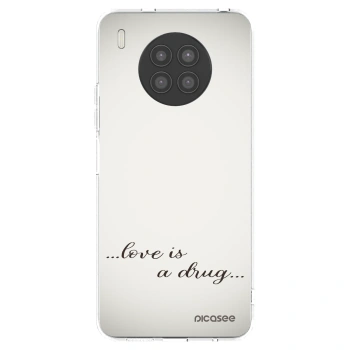 Picasee husă transparentă din silicon pentru Huawei Nova 8i - Love is a drug