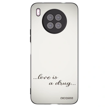 Picasee husă neagră din silicon pentru Huawei Nova 8i - Love is a drug
