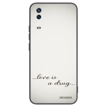 Picasee husă neagră din silicon pentru Vivo Y11s - Love is a drug