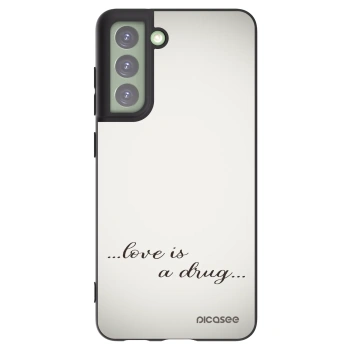 Picasee husă neagră din silicon pentru Samsung Galaxy S21 FE 5G - Love is a drug