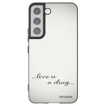 Picasee husă neagră din silicon pentru Samsung Galaxy S22 5G - Love is a drug