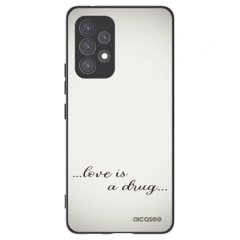 Picasee husă neagră din silicon pentru Samsung Galaxy A53 5G A536 - Love is a drug