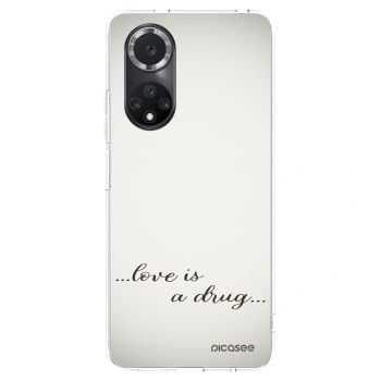Picasee husă transparentă din silicon pentru Huawei Nova 9 SE - Love is a drug