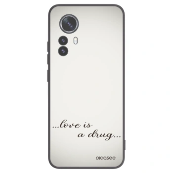 Picasee husă neagră din silicon pentru Xiaomi 12 Pro - Love is a drug