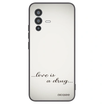 Picasee husă neagră din silicon pentru Vivo V23 5G - Love is a drug