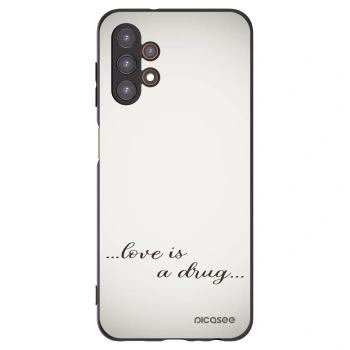 Picasee husă neagră din silicon pentru Samsung Galaxy A13 4G A135 - Love is a drug