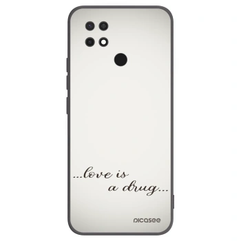 Picasee husă neagră din silicon pentru Xiaomi Redmi 10C - Love is a drug
