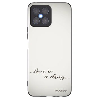 Picasee husă neagră din silicon pentru Honor X8 4G - Love is a drug