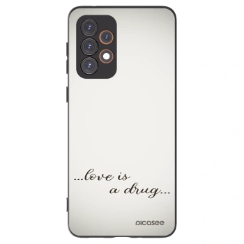 Picasee husă neagră din silicon pentru Samsung Galaxy A33 5G A336 - Love is a drug