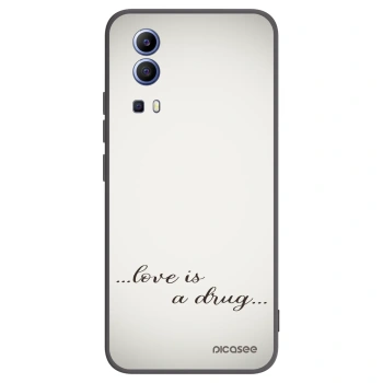 Picasee husă neagră din silicon pentru Vivo Y52 5G - Love is a drug