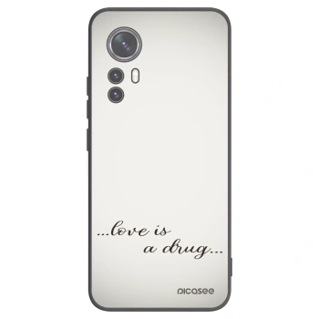 Picasee husă neagră din silicon pentru Xiaomi 12X - Love is a drug