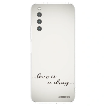 Picasee husă transparentă din silicon pentru Sony Xperia 10 IV 5G - Love is a drug