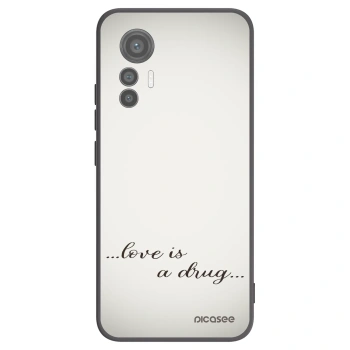 Picasee husă neagră din silicon pentru Xiaomi 12 Lite - Love is a drug
