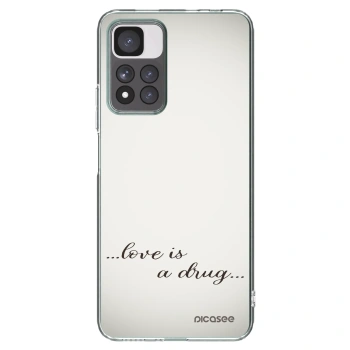 Picasee husă transparentă din silicon pentru Xiaomi Redmi Note 11 Pro+ 5G - Love is a drug